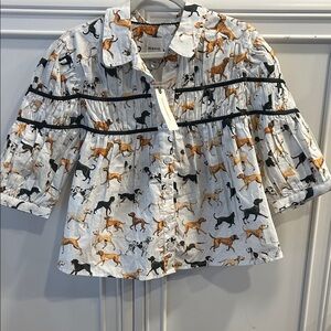 Leandra Shirred Yoke Blouse by Maeve